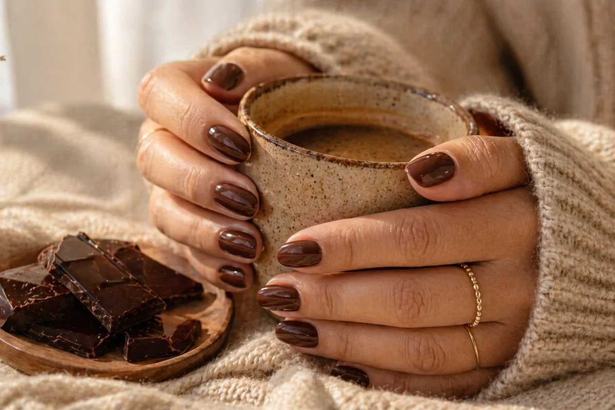 detalle de colores de uñas tendencia en uñas cuidadas