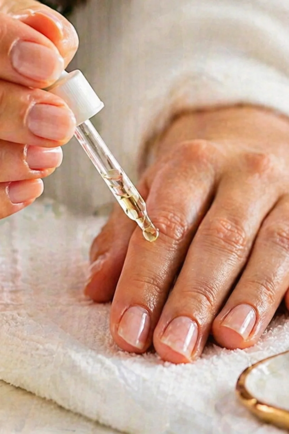 pin vertical de uñas aesthetic con manicura elegante