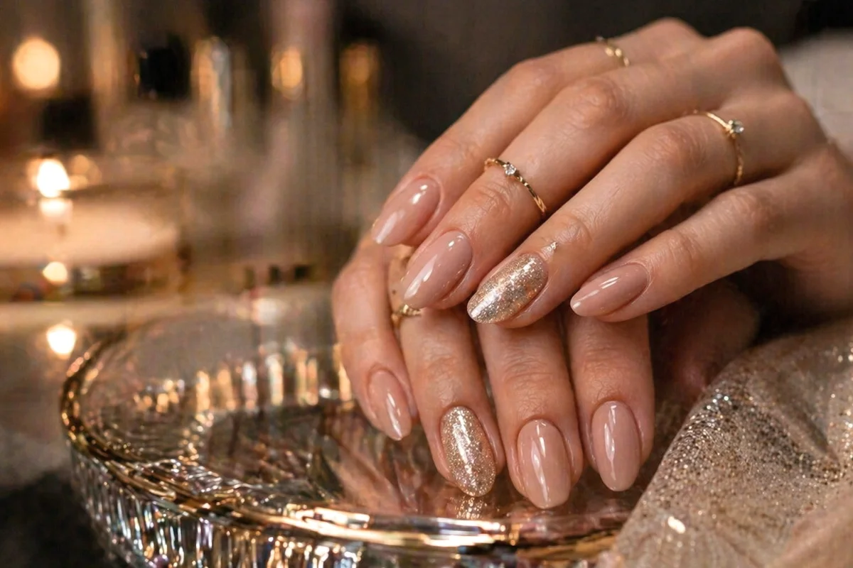 inspiración Pinterest de manicura en casa sin texto ni marcas