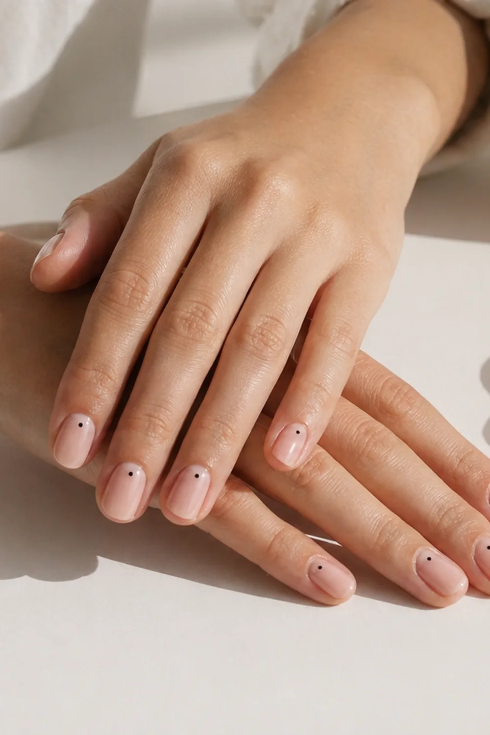 pin vertical de uñas de gel con manicura elegante