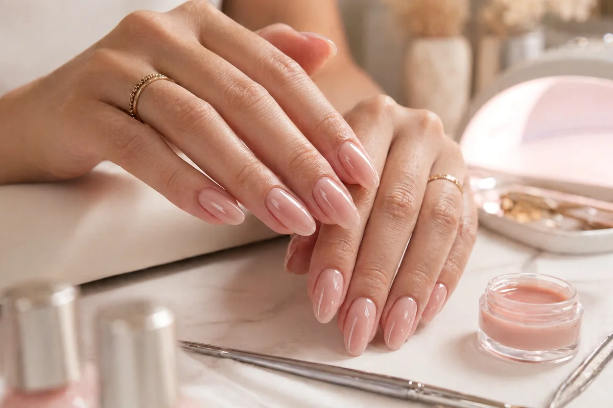 inspiración Pinterest de uñas minimalistas sin texto ni marcas